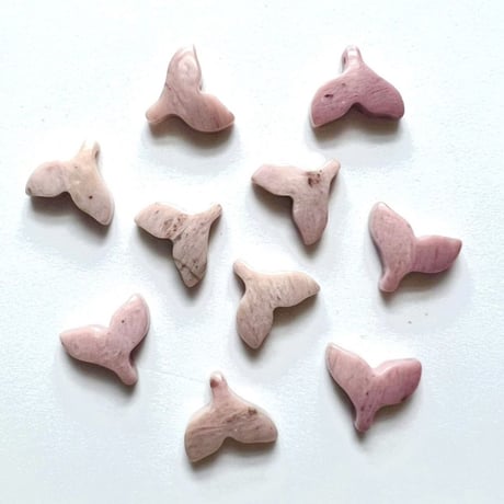 ブラックアゲート ハート ブラックアゲート×パープルカラークォーツ 穴なしハート19×20mm 2個