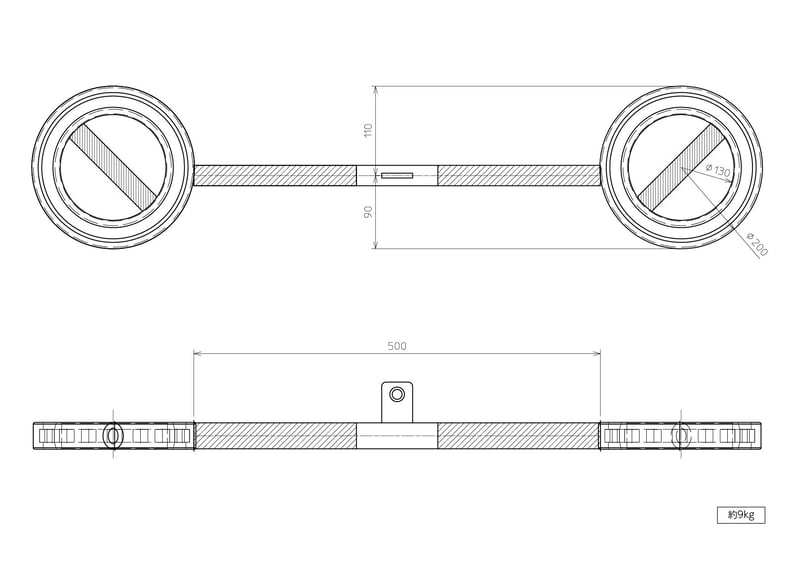 Spin oval grip shaft Type3(スピン オーバル グリップ Spin oval grip shaft Type3(スピン オーバル グリップ