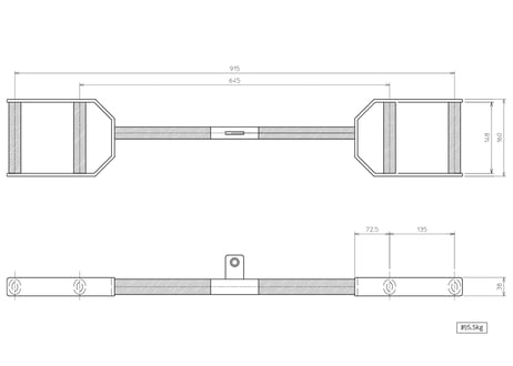Double oval grip parallel down shaft(ダブル オーバル グリップ パラレル ダウンシャフト)