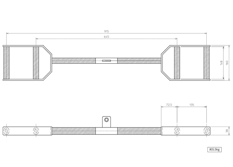 Double oval grip parallel down shaft(ダブル オーバル グ