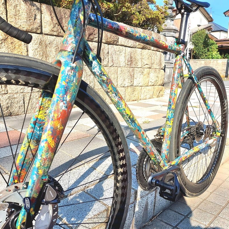 60万円分☆ディスクロードバイク☆クロモリフレームNYデザイナー