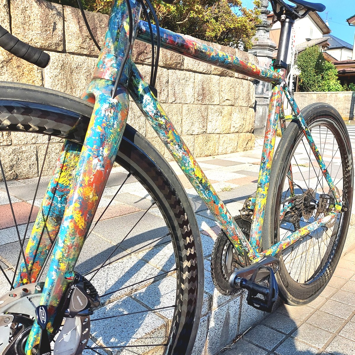 60万円分☆ディスクロードバイク☆クロモリフレームNYデザイナー