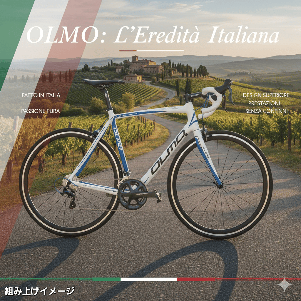 カーボンロード　OLMO KURVA イタリア老舗ブランドOLMO🇮🇹カーボンロードバイクフレームXXLサイズ