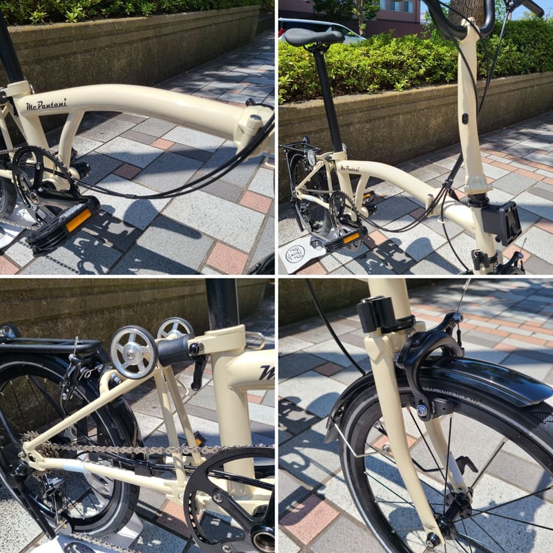 新品折りたたみフォールディングバイク自転車 リアキャリア+ローラー 