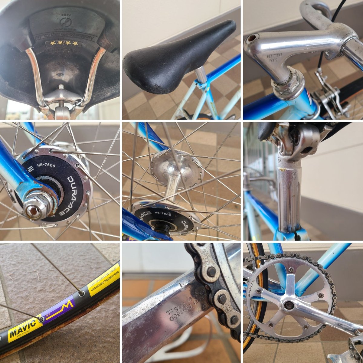 競輪選手実使用】ブリヂストン NJS ピスト 完成車 DURA-ACE/フルNJS