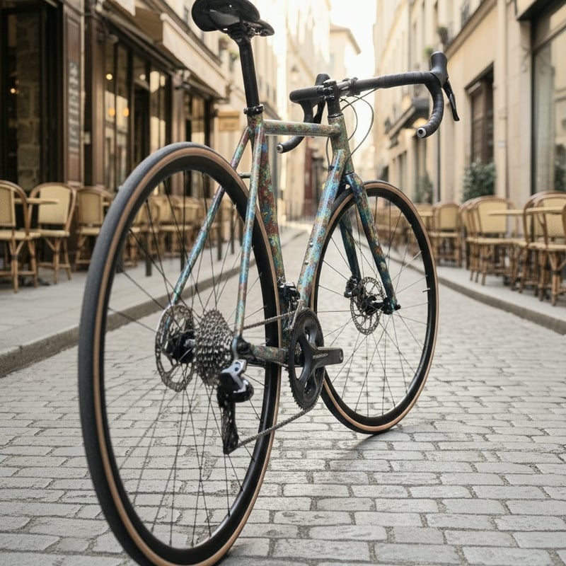 45万円分⭐世界で1点物⭐特注品ディスクロードバイク クロモリフレーム