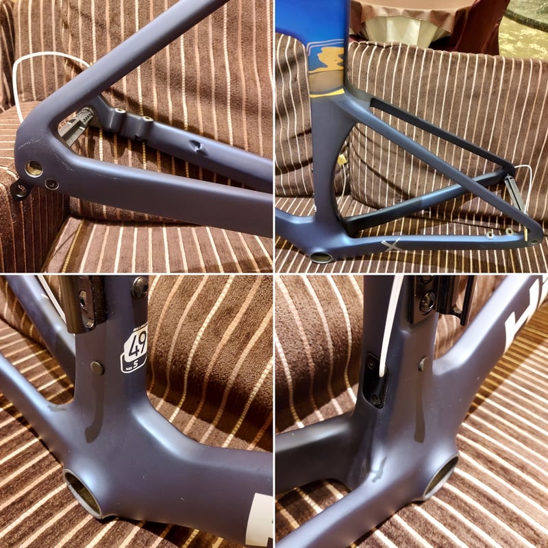 60万円台のUCIプロチーム機材と同じ設計 新品カーボンフレームセット