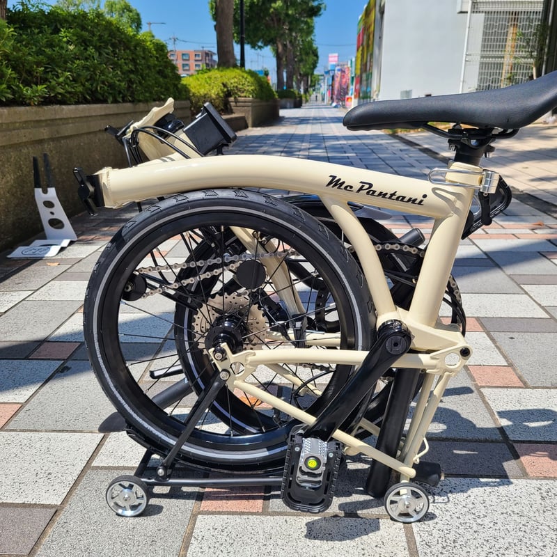 新品折りたたみフォールディングバイク自転車 リアキャリア+ローラー 