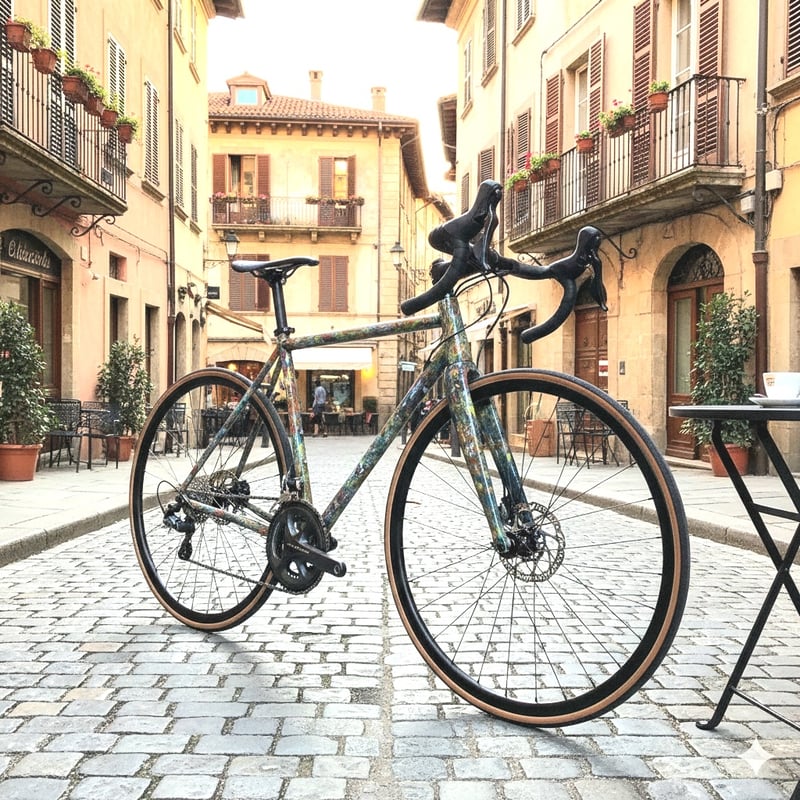 45万円分⭐世界で1点物⭐特注品ディスクロードバイク クロモリフレーム