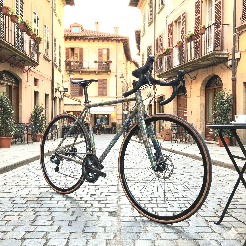 45万円分⭐世界で1点物⭐特注品ディスクロードバイク クロモリフレーム