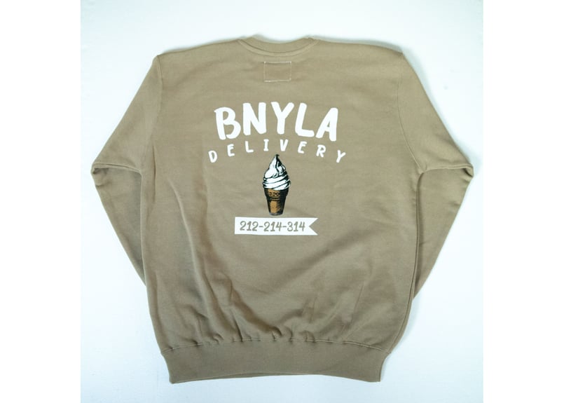 BNYLA DELIVERY Crewneck Sweat-STONE | BNYLA CFT.