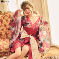 ★フォン花柄着物ドレス ★