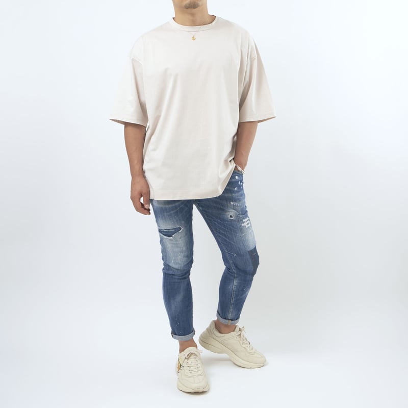 Premium Oversize T-shirt【BEIGE】 | Good feeling
