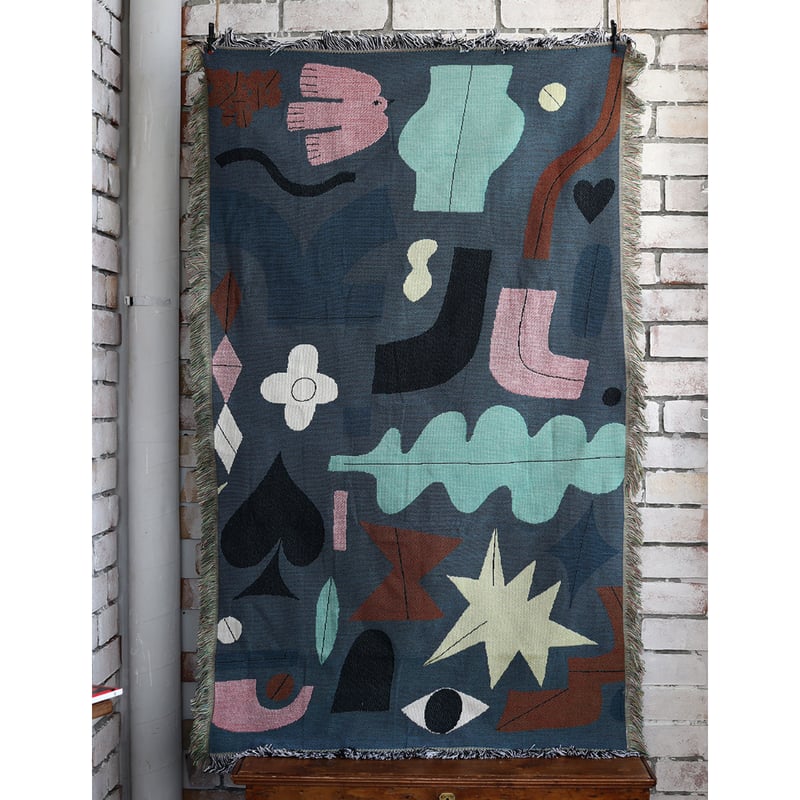 Olya Tapestry rug Bird/タペストリーラグ153cm×90cm | pic