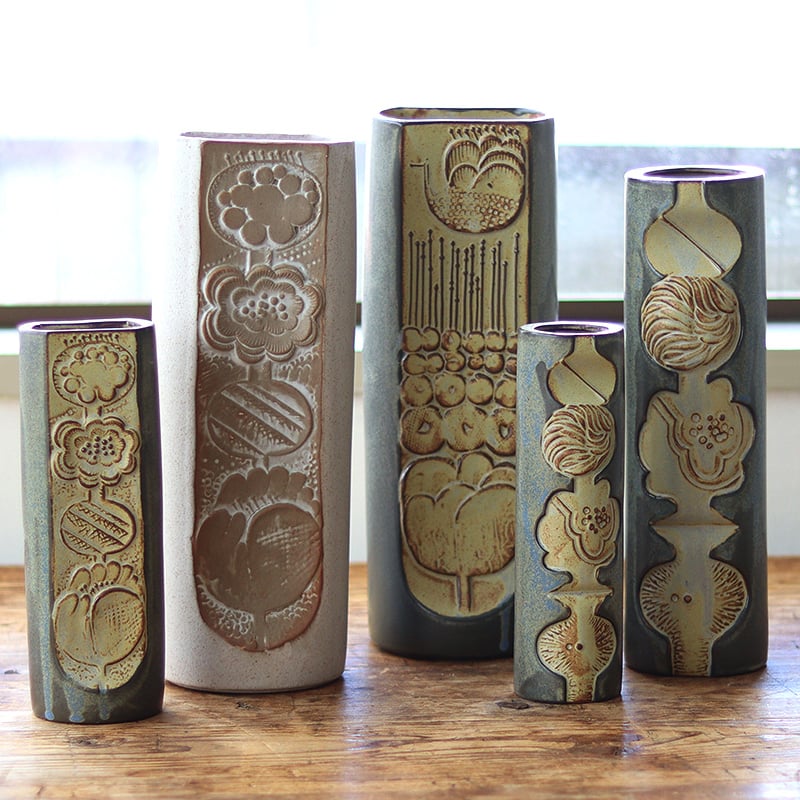 復刻ヨーロッパ輸出用のボタニカルレリーフ花器S | piccolina