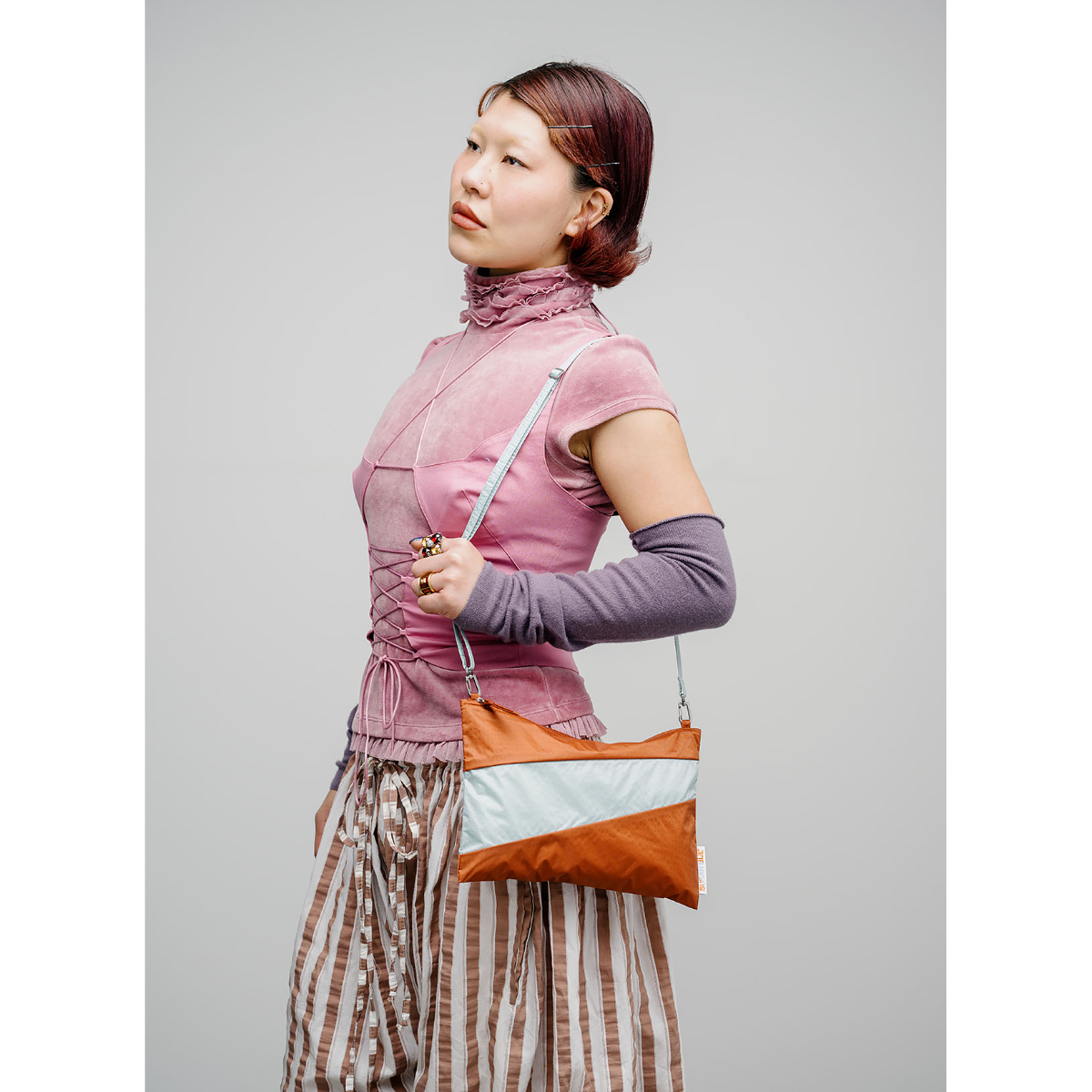 サンマルコ　ベルトーネ　サドル　レア　ノースリップ　刺繍入り SUSAN BIJL スーザン ベル The New Strap SLIM/ Surf Spr