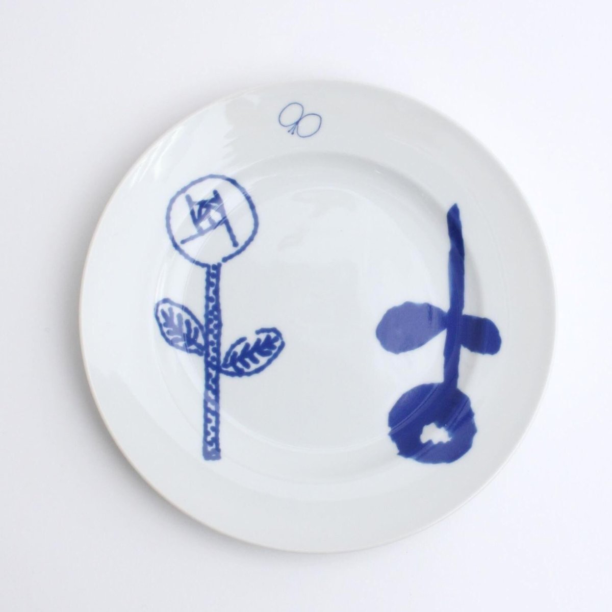 ミナ ペルホネン BLUE FLOWER ミディプレート21cm | piccolina |