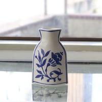 blue white flower vase 花器 M-2