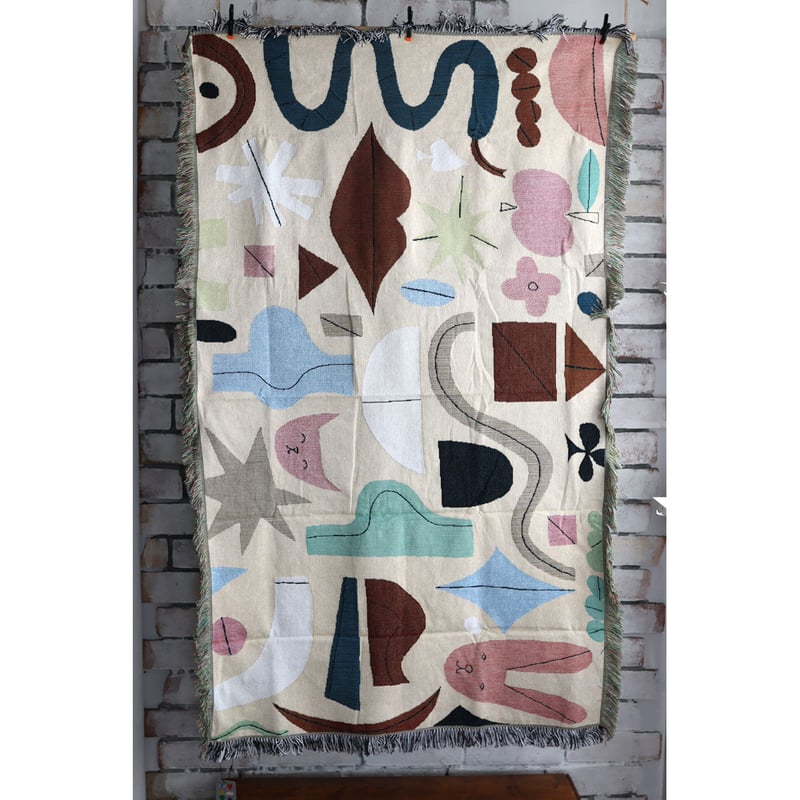 Olya Tapestry rug Rabbit /タペストリーラグ153cm×90cm |