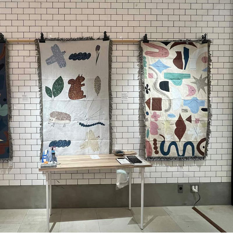 Olya Tapestry rug Rabbit /タペストリーラグ153cm×90cm |