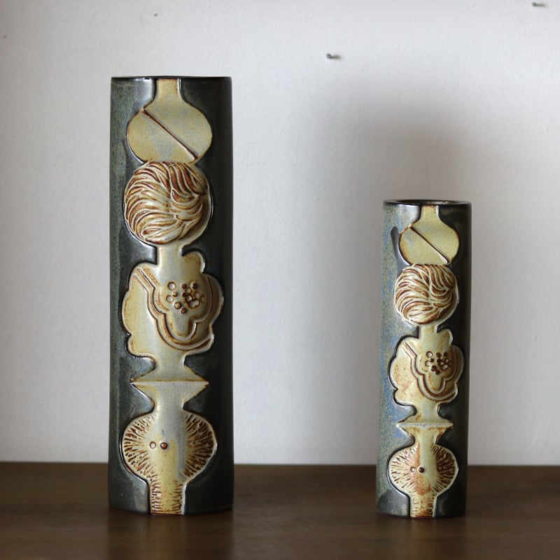 復刻ヨーロッパ輸出用のボタニカルレリーフ花器S | piccolina