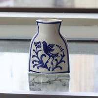 blue white flower vase 花器 s-1