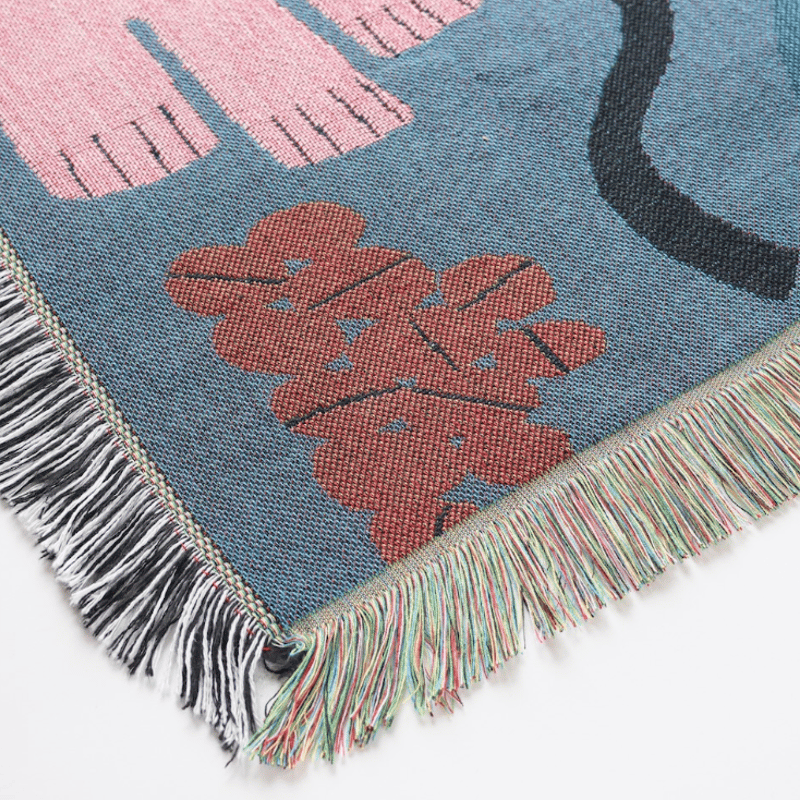Olya Tapestry rug Bird/タペストリーラグ153cm×90cm | pic