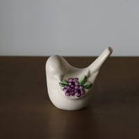 Vintage Rosa Ljung/小鳥ホワイトパープル/ローサユング/pot260103