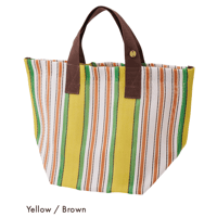 Lila& Fleur Daily Tote Bag/yellow×brown