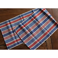 Vintage Table Runner red&navy/ 35cm×116cm/ lin260319