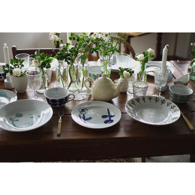 ミナ ペルホネン BLUE FLOWER スープカップ | piccolina | ピッコリーナ