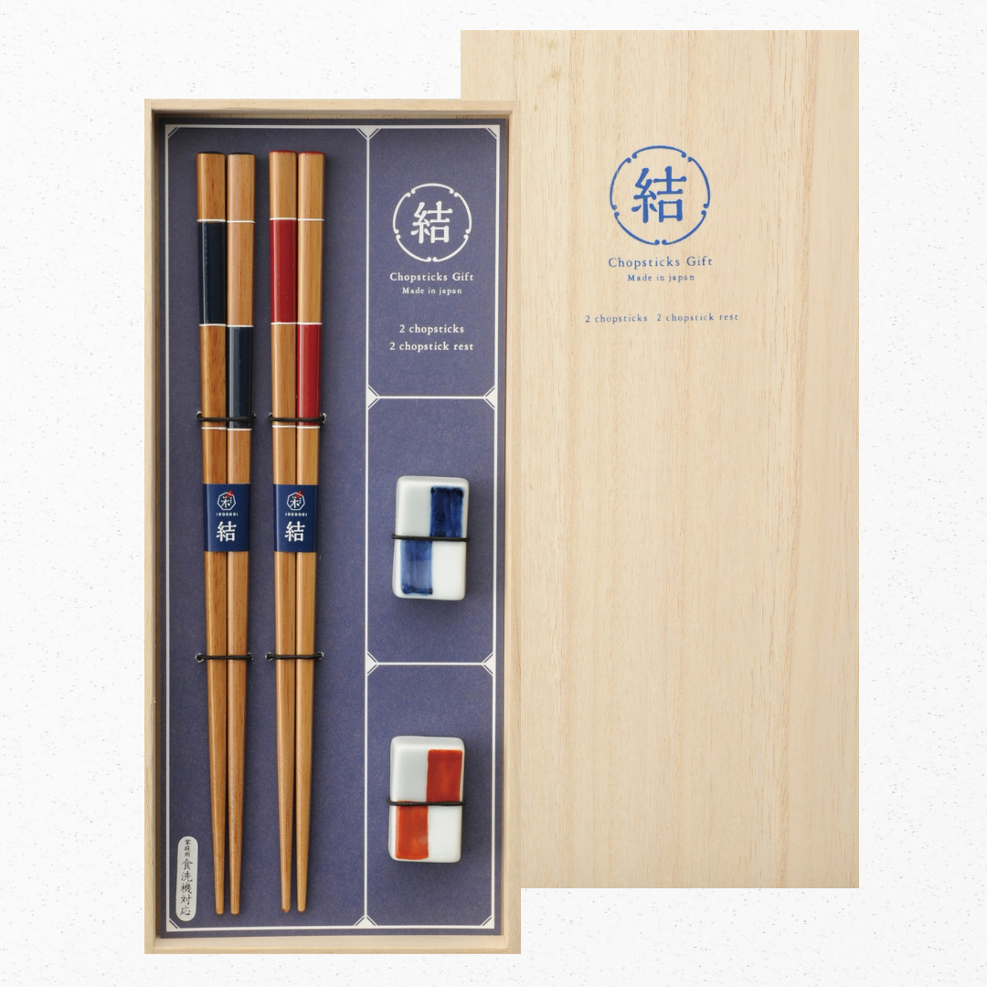 市松美琴箸置き揃え | お箸のカワイウェブストア