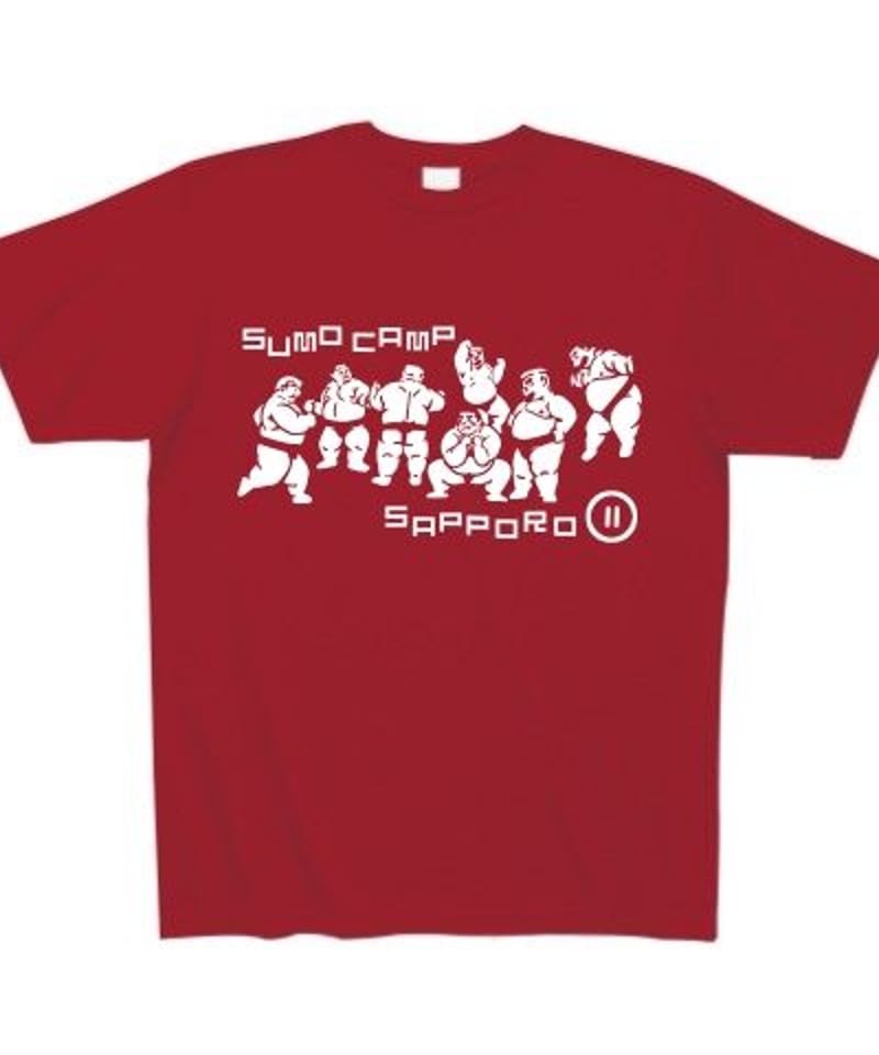 相撲合宿Tシャツ2021/color:ガーネットレッド | 遠野商店