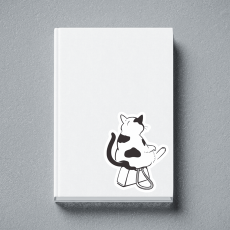 【STICKER-L SIZE】CATS IN THE BAG 04