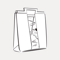 【STICKER-L SIZE】CATS IN THE BAG 03