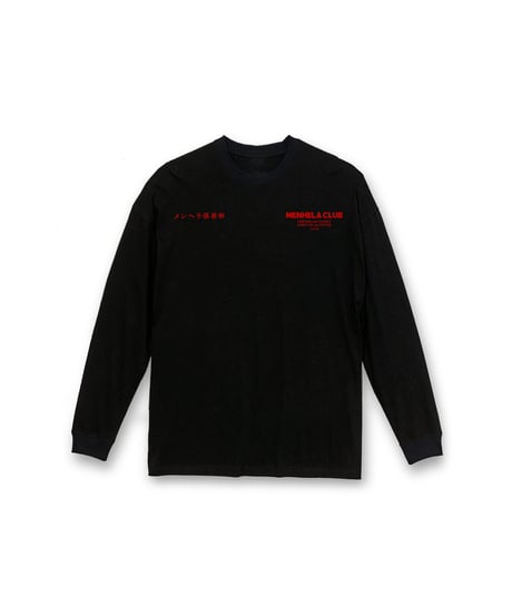 MENHELA CLUB L/S TEE "BLACK"
