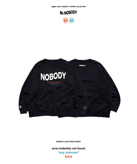 NOBODY LOGO SWEATSHIRT