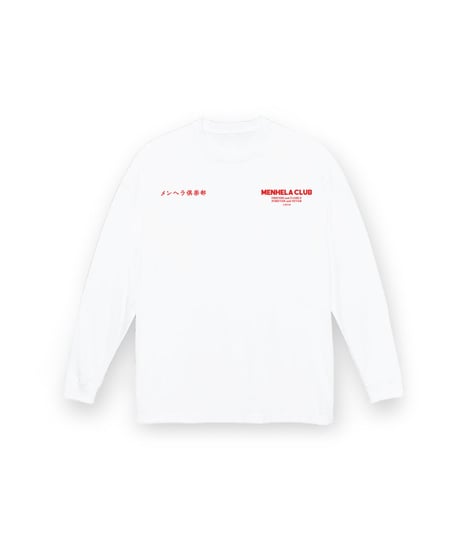 MENHELA CLUB L/S TEE "WHITE"