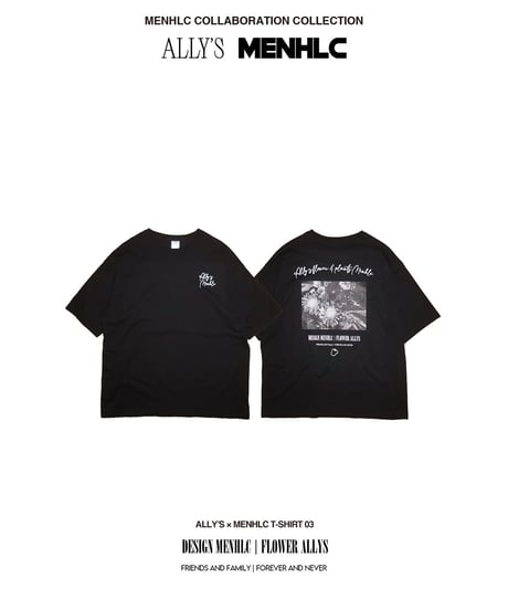 ALLY’s flower &plants × MENHLC T-SHIRT 03