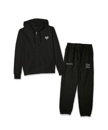"chu chu" LOGO SWEAT ZIP HOODIE