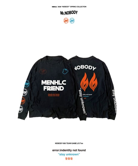 NOBODY 666 TEAM GAME L/S Tee