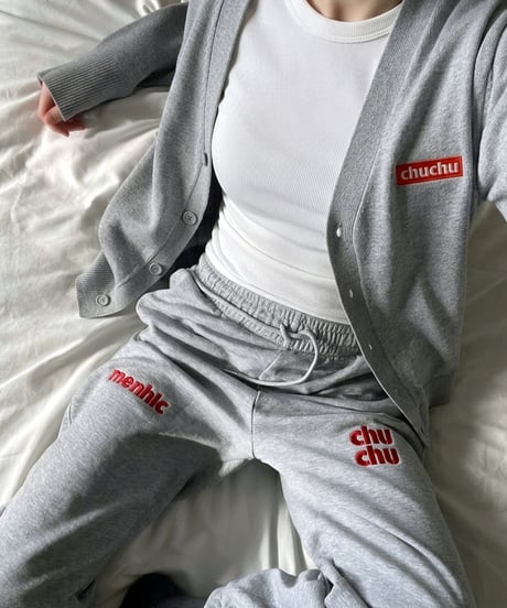 "chu chu" LOGO CARDIGAN