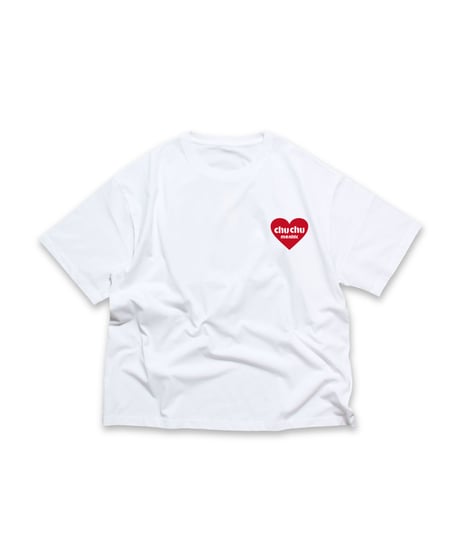 "chu chu" LOGO HEART T-SHIRT