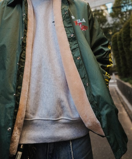 "MENHELA CLUB" NYLON BOA COACH JACKET