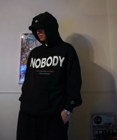 NOBODY LOGO SWEAT HOODIE