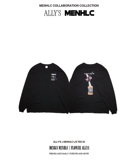 ALLY’s flower &plants × MENHLC L/S TEE 04