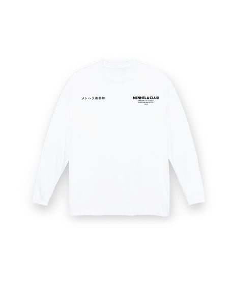 MENHELA CLUB L/S TEE "WHITE"