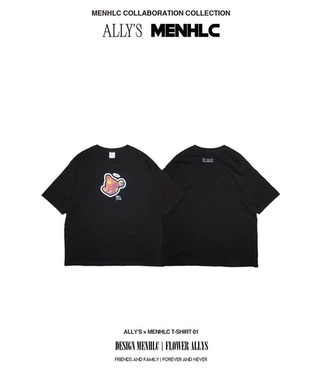 ALLY’s flower &plants × MENHLC T-SHIRT 01