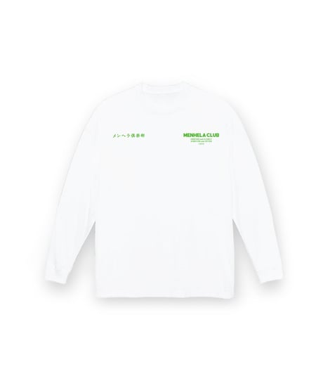 MENHELA CLUB L/S TEE "WHITE"