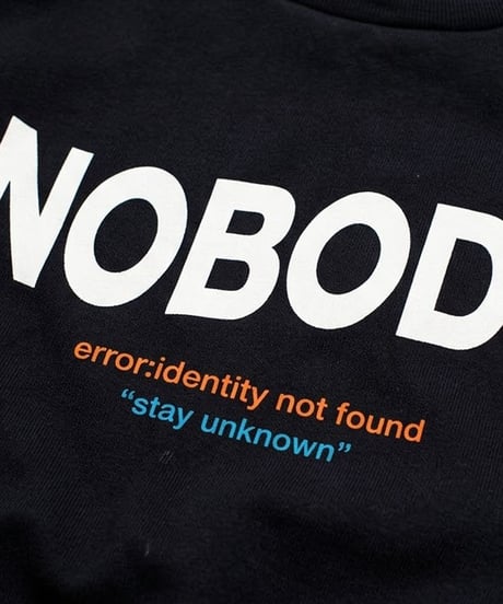 NOBODY LOGO SWEAT HOODIE